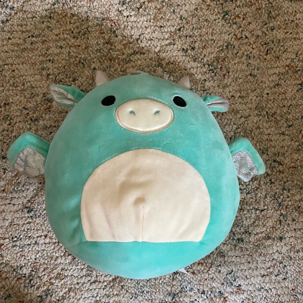 Squishmallow Dragon Miles Teal Plush